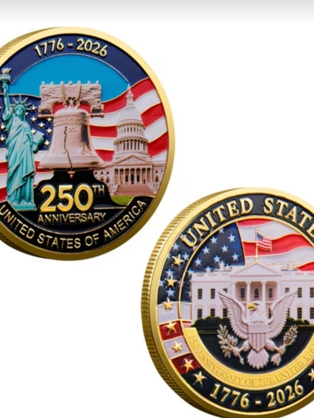 250th Anniversary United States Commemorative Coin - Patriotic - Picture 3 of 4